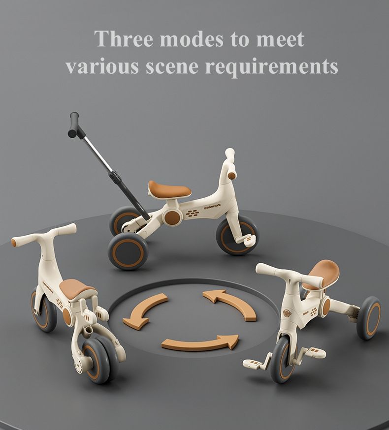 2 in 1 Kids Tricycle with Push Handles | Premium Imported Quality