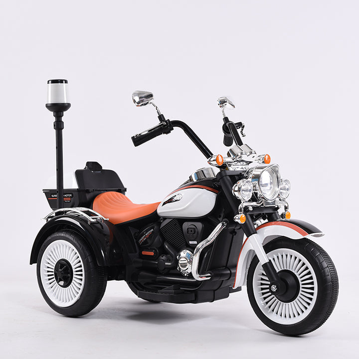 High Quality Cheap Kids Three Wheels Battery Powered Electric Car Kids Electric Motorcycle with Warning Light