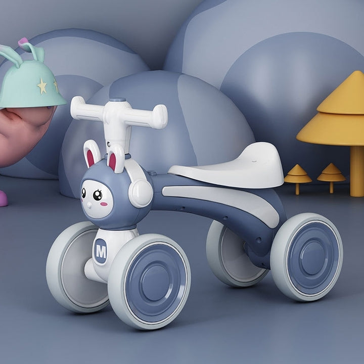 Unisex PP Plastic Riding Car Toy for Kids Battery-Powered Balance Exercise Cycle with EVA Wheels