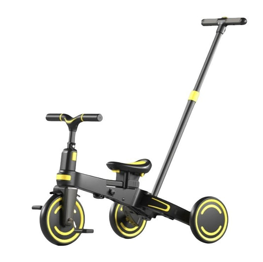 Foldable Kids Premium Tricycle with Umbrella & Push Handles | Ages 1 to 5