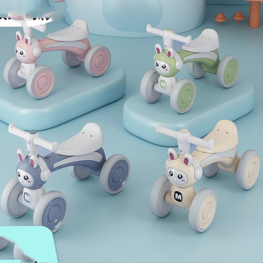 Unisex PP Plastic Riding Car Toy for Kids Battery-Powered Balance Exercise Cycle with EVA Wheels