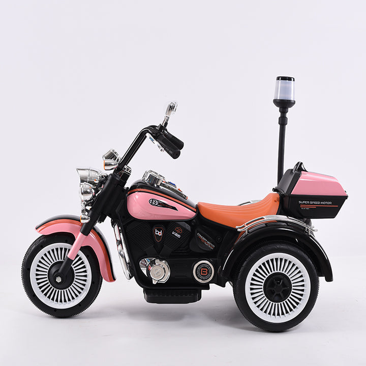 High Quality Cheap Kids Three Wheels Battery Powered Electric Car Kids Electric Motorcycle with Warning Light