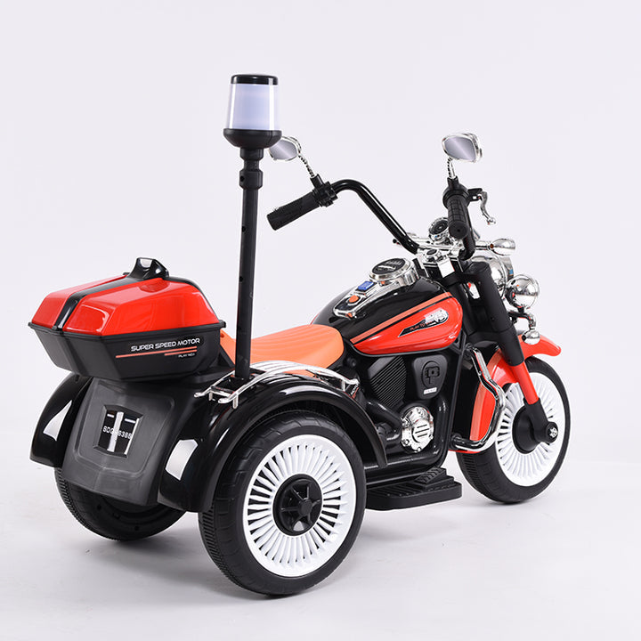 High Quality Cheap Kids Three Wheels Battery Powered Electric Car Kids Electric Motorcycle with Warning Light