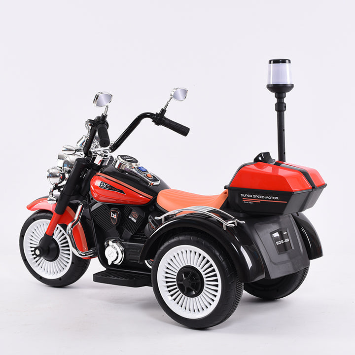 High Quality Cheap Kids Three Wheels Battery Powered Electric Car Kids Electric Motorcycle with Warning Light