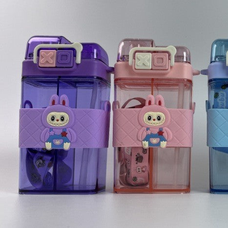 Kids Cartoon Double Compartment Plastic Cup | Tinimini®
