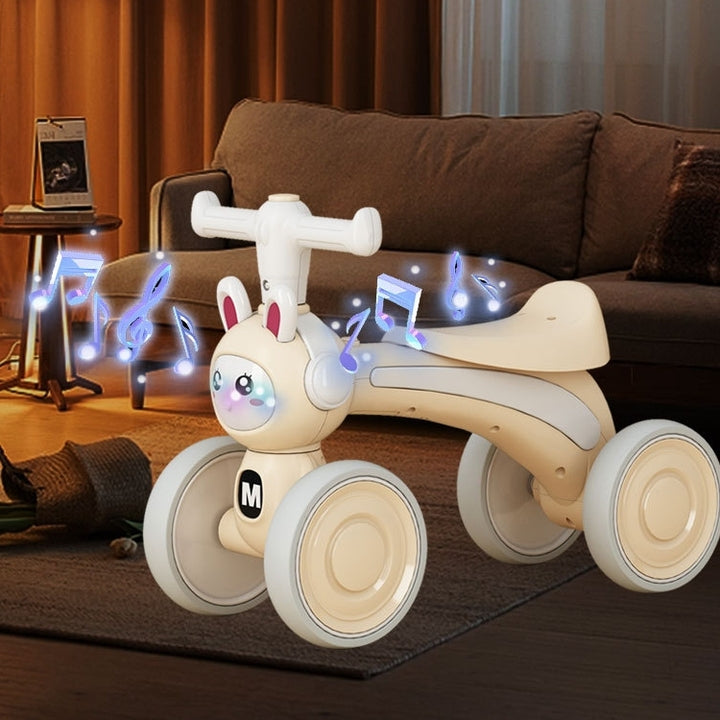Unisex PP Plastic Riding Car Toy for Kids Battery-Powered Balance Exercise Cycle with EVA Wheels