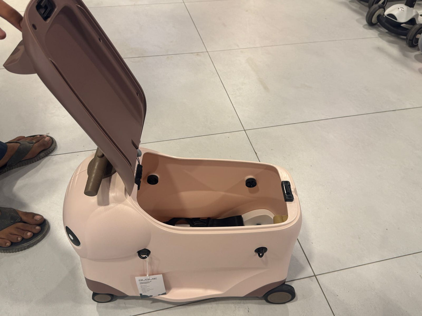 Kids Suitcase with wheels cute Cartoon Panda trolley luggage case Waterproof Travel Bags for Children's Sat and Ridden Suitcase