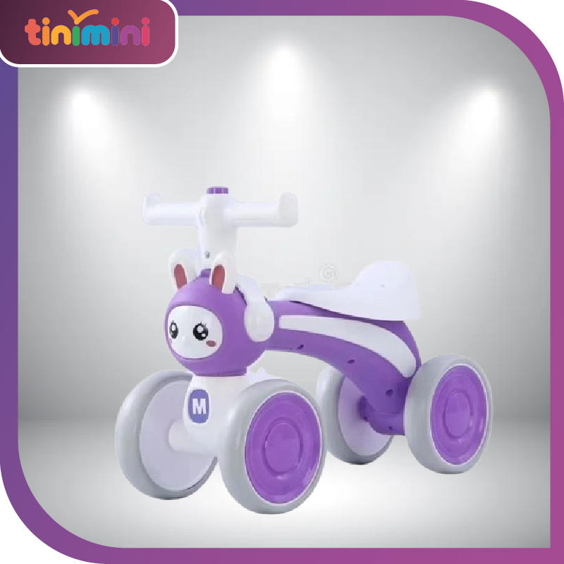 Unisex PP Plastic Riding Car Toy for Kids Battery-Powered Balance Exercise Cycle with EVA Wheels