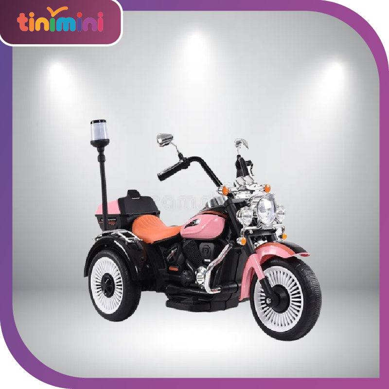 High Quality Cheap Kids Three Wheels Battery Powered Electric Car Kids Electric Motorcycle with Warning Light