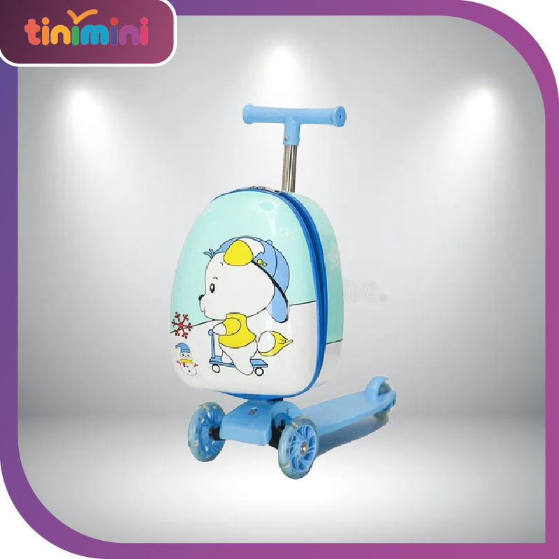 Disney travel suitcase on wheels cartoon lovely Children's Trolley Case carry on Scooter rolling luggage bag for girls boys gift