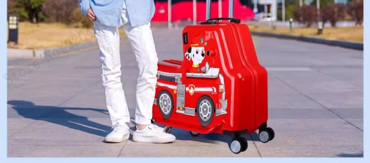 KO-KU 20'' Children's Handheld Luggage can sit and ride Boys Baby 24 inch Trolley Case Kids Girl Seat Travelling Suitcase