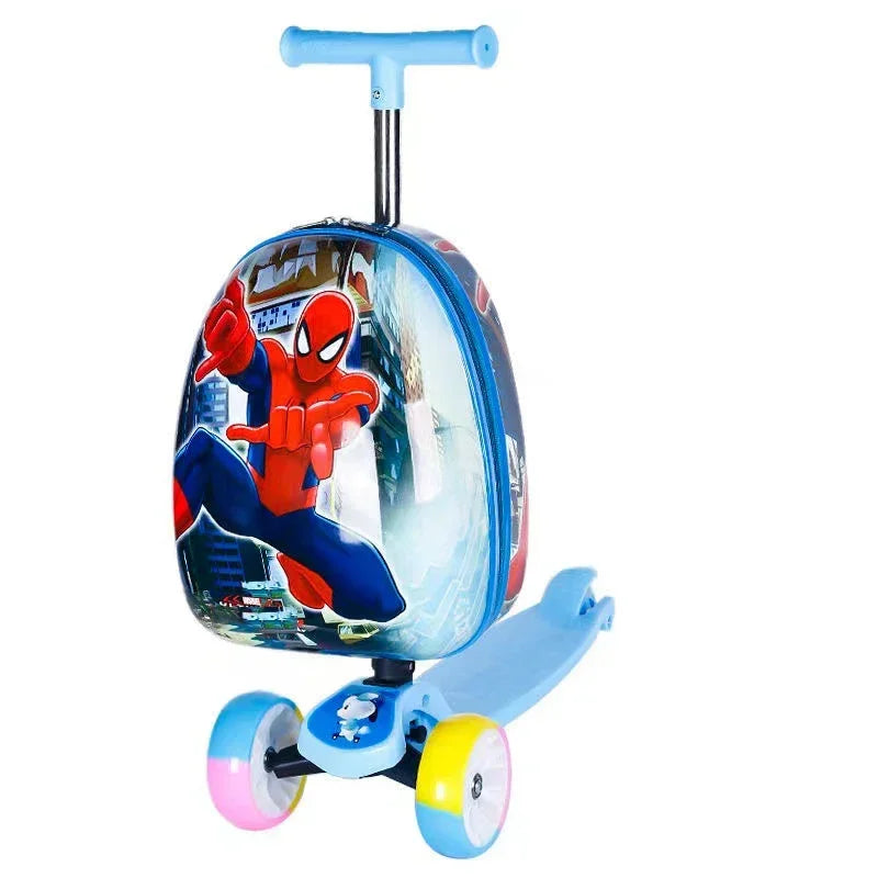 Disney travel suitcase on wheels cartoon lovely Children's Trolley Case carry on Scooter rolling luggage bag for girls boys gift