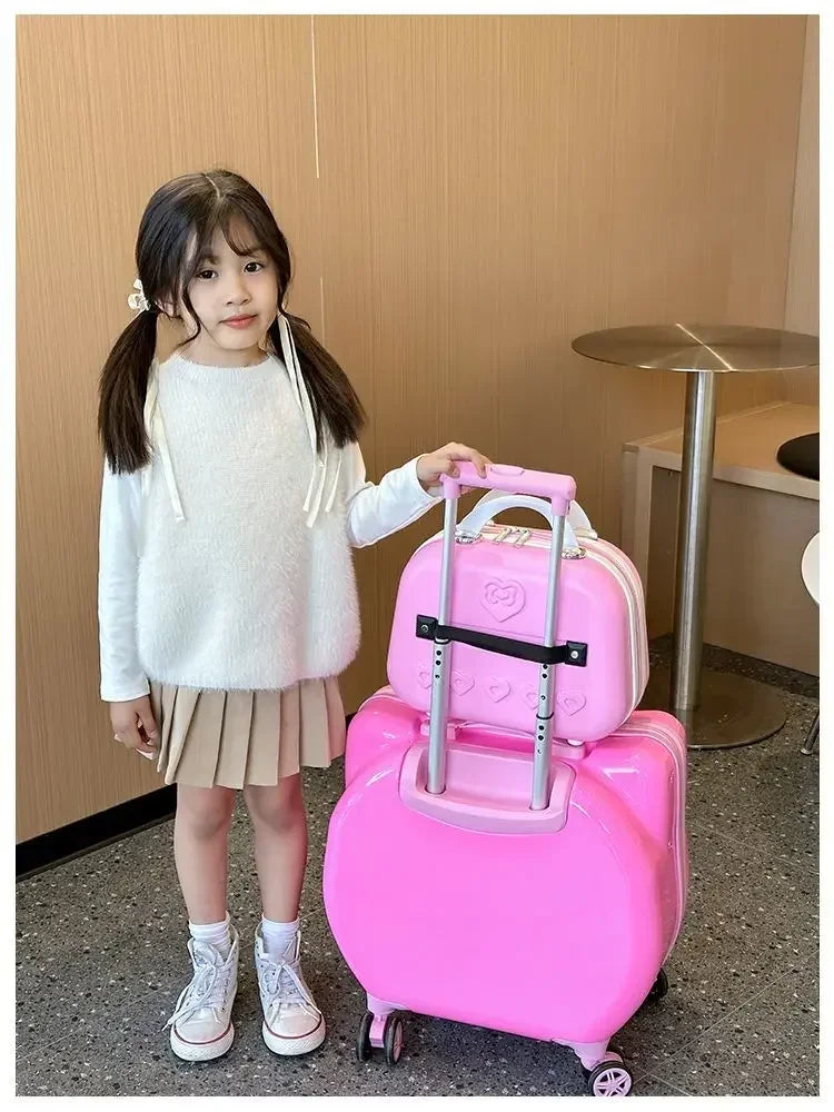 Sweet Hello Kitty Kawaii Anime MINISO Suitcase Cute KT Cat Princess Trolley Case Travel Storage Box Fashion Gifts for Girls