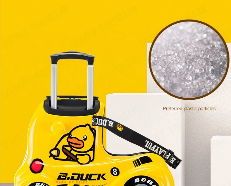Travel bags for children kids' luggage middle size luggage travel suitcases with wheels Little yellow duck rolling luggage case