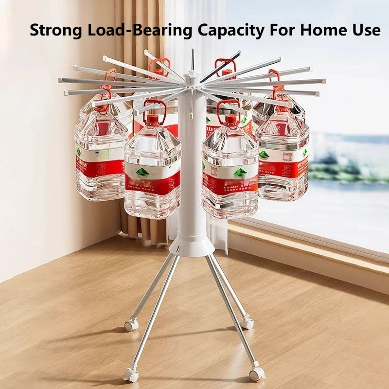 Space-Saving Octopus Clothes Dryer Stand – Foldable, Rotating, Portable