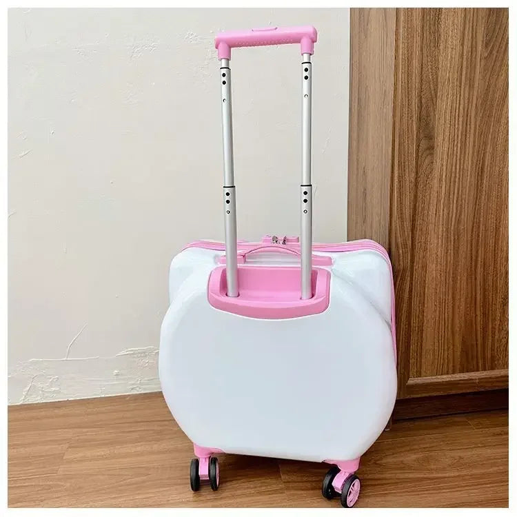 Sweet Hello Kitty Kawaii Anime MINISO Suitcase Cute KT Cat Princess Trolley Case Travel Storage Box Fashion Gifts for Girls
