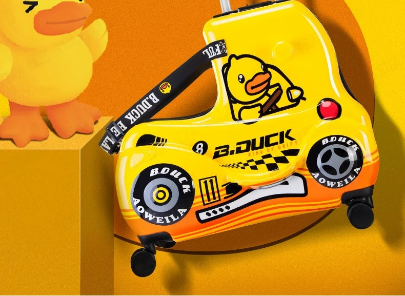 Travel bags for children kids' luggage middle size luggage travel suitcases with wheels Little yellow duck rolling luggage case