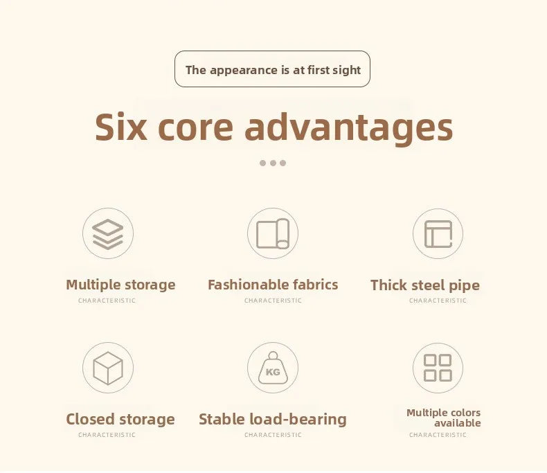 Foldable Non-Woven Dustproof Wardrobe with Hanging Rail & Shelves