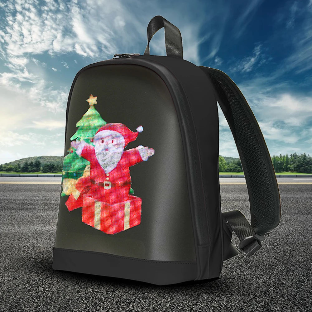 LED Advertising Backpack APP Control Portable Backpack Waterproof Outdoor Pixel Screen Bag for Men Women