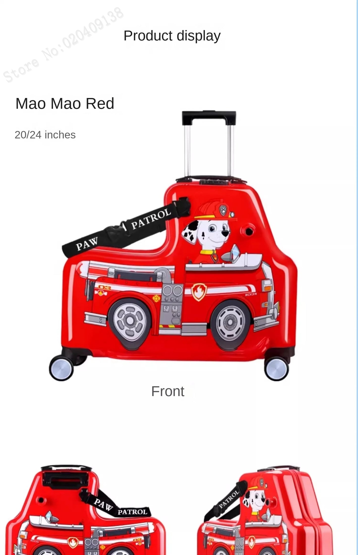 KO-KU 20'' Children's Handheld Luggage can sit and ride Boys Baby 24 inch Trolley Case Kids Girl Seat Travelling Suitcase