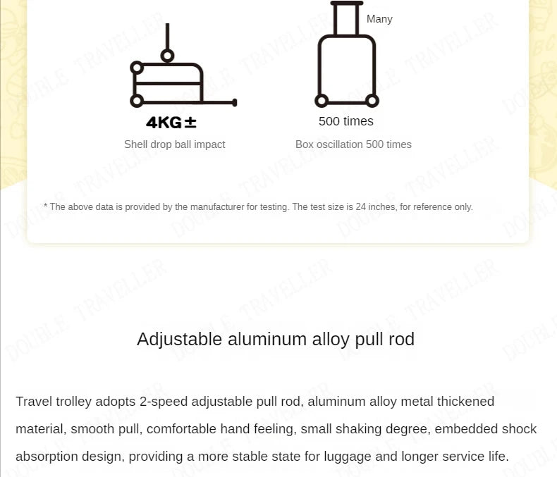 Travel bags for children kids' luggage middle size luggage travel suitcases with wheels Little yellow duck rolling luggage case