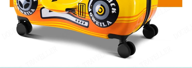 Travel bags for children kids' luggage middle size luggage travel suitcases with wheels Little yellow duck rolling luggage case