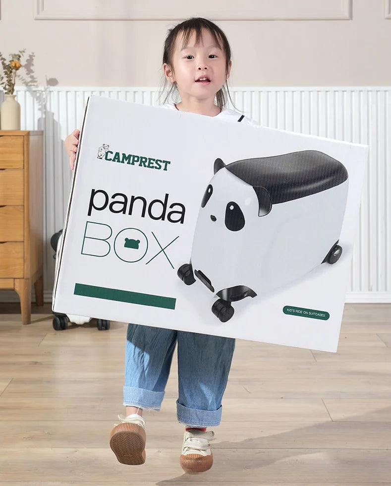 Kids Suitcase with wheels cute Cartoon Panda trolley luggage case Waterproof Travel Bags for Children's Sat and Ridden Suitcase