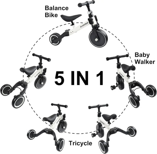 Multipurpose 5-in-1 Toddler Balance Bike & Tricycle | Premium Quality