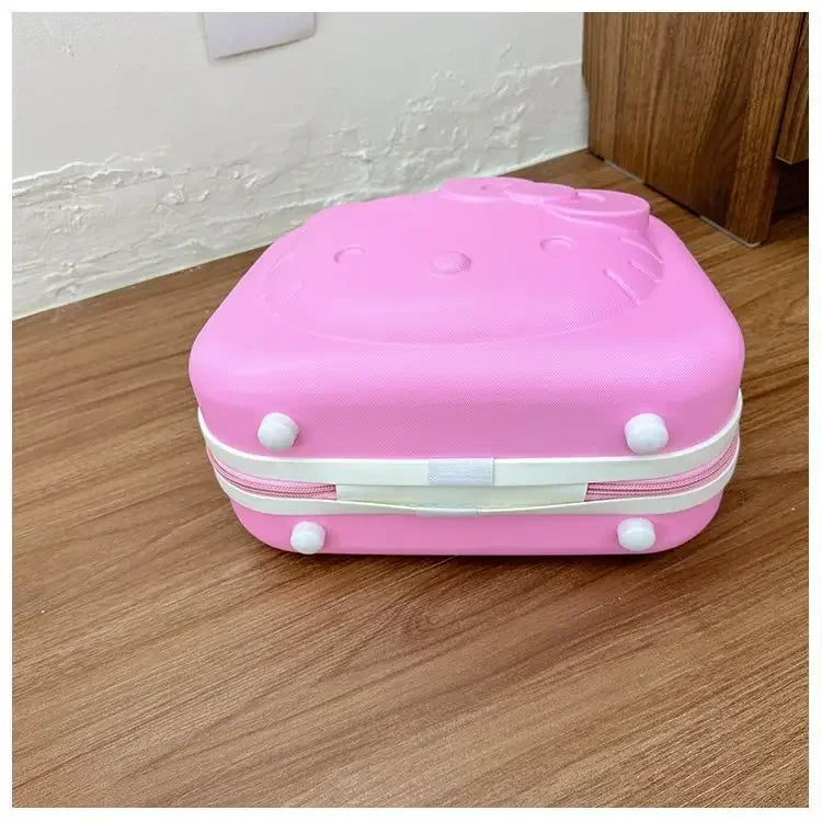 Sweet Hello Kitty Kawaii Anime MINISO Suitcase Cute KT Cat Princess Trolley Case Travel Storage Box Fashion Gifts for Girls