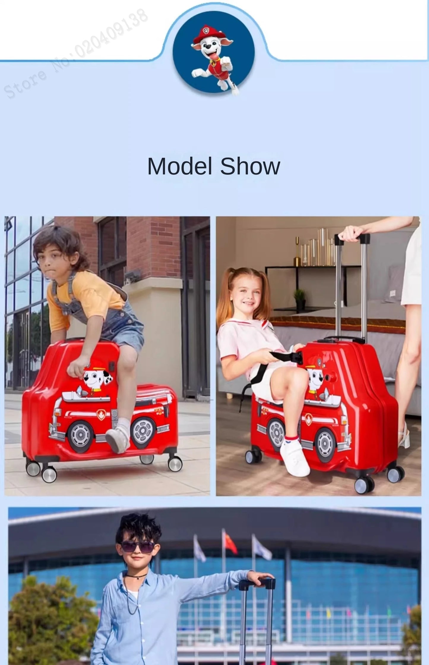 KO-KU 20'' Children's Handheld Luggage can sit and ride Boys Baby 24 inch Trolley Case Kids Girl Seat Travelling Suitcase