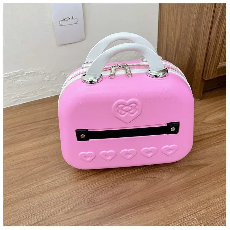 Sweet Hello Kitty Kawaii Anime MINISO Suitcase Cute KT Cat Princess Trolley Case Travel Storage Box Fashion Gifts for Girls