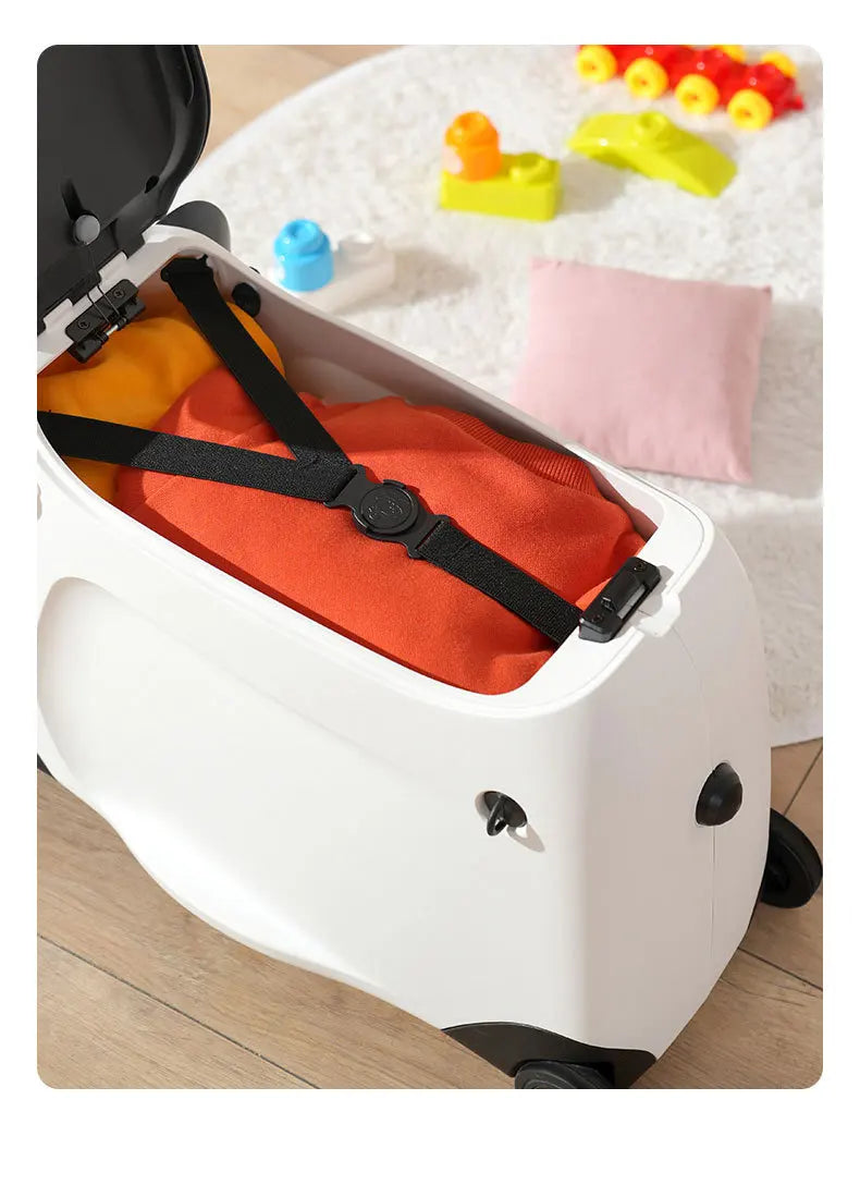 Kids Suitcase with wheels cute Cartoon Panda trolley luggage case Waterproof Travel Bags for Children's Sat and Ridden Suitcase