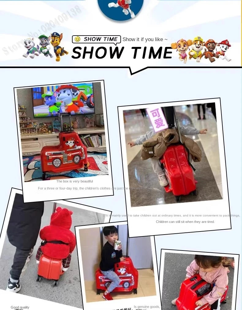 KO-KU 20'' Children's Handheld Luggage can sit and ride Boys Baby 24 inch Trolley Case Kids Girl Seat Travelling Suitcase