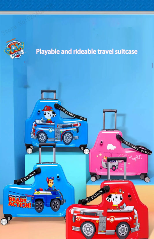 KO-KU 20'' Children's Handheld Luggage can sit and ride Boys Baby 24 inch Trolley Case Kids Girl Seat Travelling Suitcase