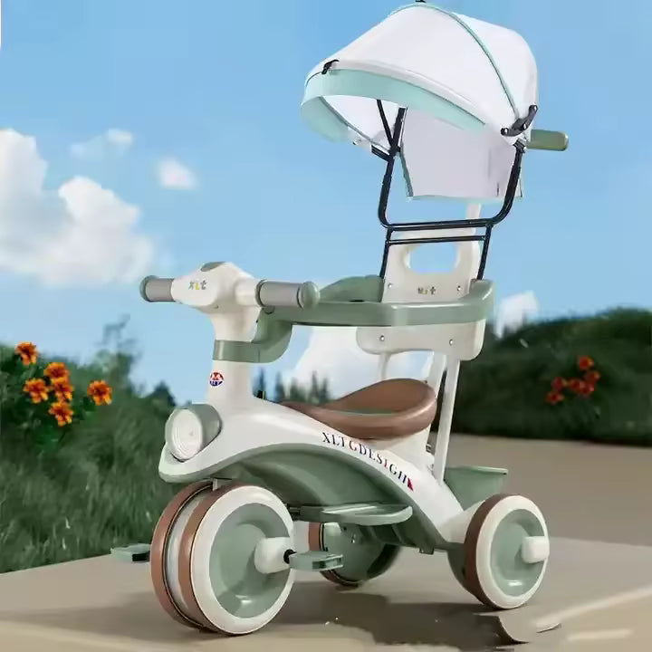 2 in 1 Convertible Premium Stroller Cycle