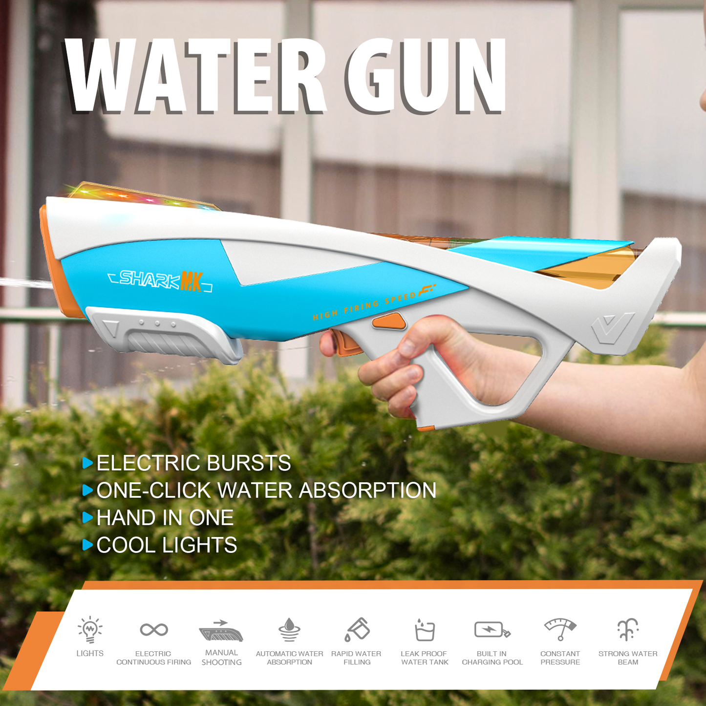 Electric Water Gun | High Performance - Kids Fun Play
