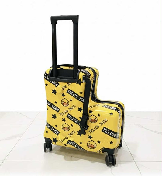 Travel bags for children kids' luggage middle size luggage travel suitcases with wheels Little yellow duck rolling luggage case