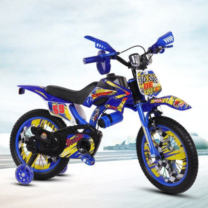 Trail Style Manual Bicycle | Tubeless Tyres |Support Wheels Included | 4 - 10 yr | Premium Imported Quality