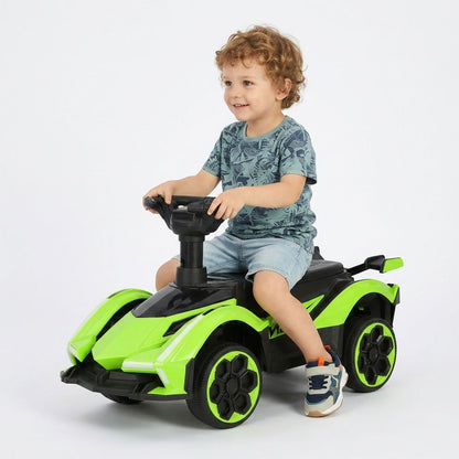 3 in 1 Foldable Sports Car with Push Handles and LED Lights | Premium Imported Quality