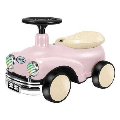 Manual Kids Car With LED Lights and Music | Premium Imported Quality