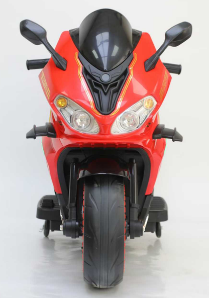 Electric Sports Bike with Support Tyres | Dual Riding Capacity | LED Lights and Music | Premium Imported Quality