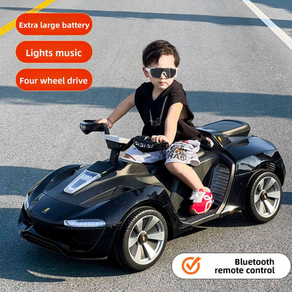 Electric Sports Car for Kids | Dual Drive Mode | LED Lights & Music | Ages 2 to 7 years | Premium Imported Quality