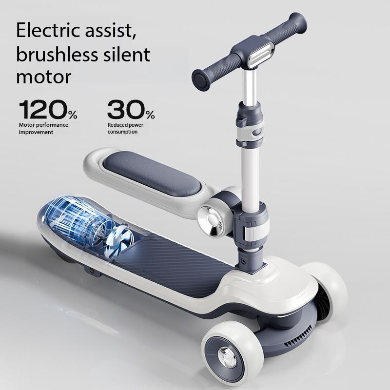 Kids 2 in 1 Scooty with LED Lights | Premium Imported Quality
