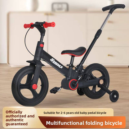 Kids 2 in 1 Bicycle with Push Handles | Premium Imported Quality