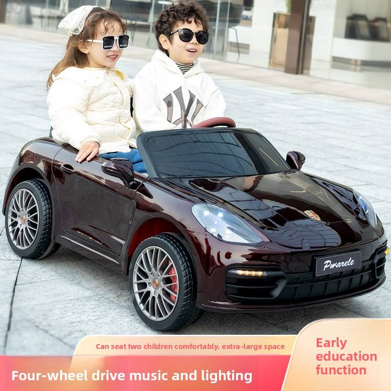 Porsche Electric Car for Kids | 4 Wheel Drive | LED Lights & Music | Premium Imported Quality