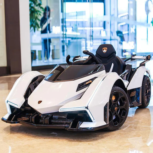 Electric Lamborghini Sports Car | Rechargeable with LED Lights and Music | Premium Imported Quality