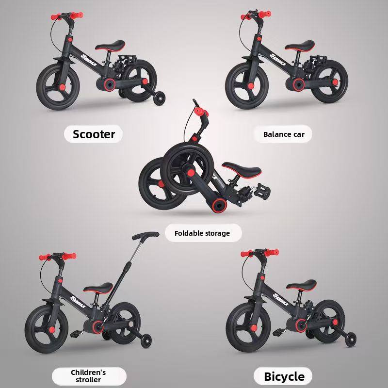 Kids 2 in 1 Bicycle with Push Handles | Premium Imported Quality