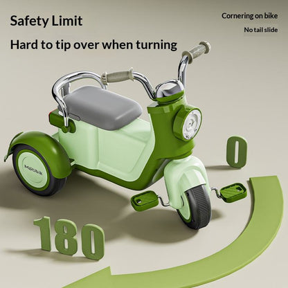 Kids Vespa Style Tricycle with LED Lights and BT Music | Premium Imported Quality