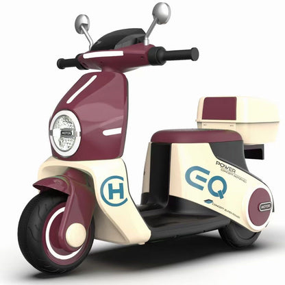 Latest Shape Vespa Electric Scooter for Kids | With LED Lights and Music | Premium Imported Quality