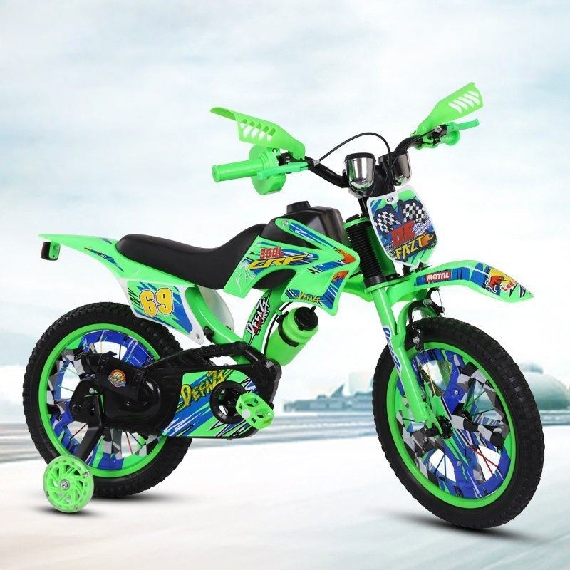 Trail Style Manual Bicycle | Tubeless Tyres |Support Wheels Included | 4 - 10 yr | Premium Imported Quality
